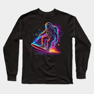 Star Surfing Astronaut Long Sleeve T-Shirt